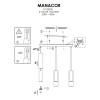 MANACOR III LP-232/3L BK Light Prestige