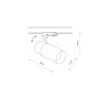 CTLS TINOS LED 30W black 4000K 10401 Nowodvorski