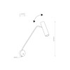 EYE SUPER graphite kinkiet 6494 Nowodvorski