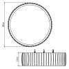 BARREL QN-BARREL-F-LED-50-TEAK Quintiesse