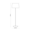 MAJA black-white podłogowa 5547 TK Lighting