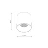 BLAZE CCT white 18157 TK Lighting