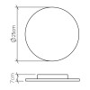 CLEAN QN-CLEAN-LED-WB-25-TEAK Quintiesse
