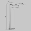 SHARE graphite O443FL-L12GF3K Maytoni