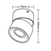 BREMA white CCT LP-2626/1RM WH movable Light Prestige