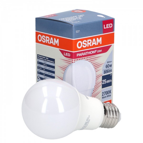 LED 8.8W E27 DIMMABLE A60 OSRAM