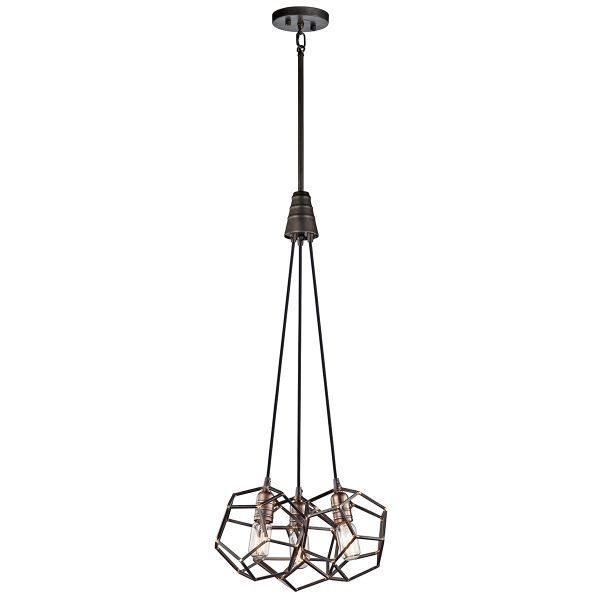 ROCKLYN raw steel KL-ROCKLYN3-RS Kichler